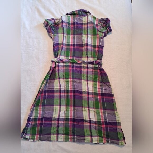 Gymboree girls size 9 shirt dress Falling for Feathers line, belted, EUC - Picture 2 of 4